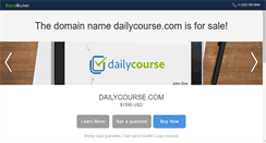 Desktop Screenshot of dailycourse.com