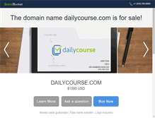 Tablet Screenshot of dailycourse.com